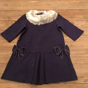 2T Janie and Jack Navy Dress